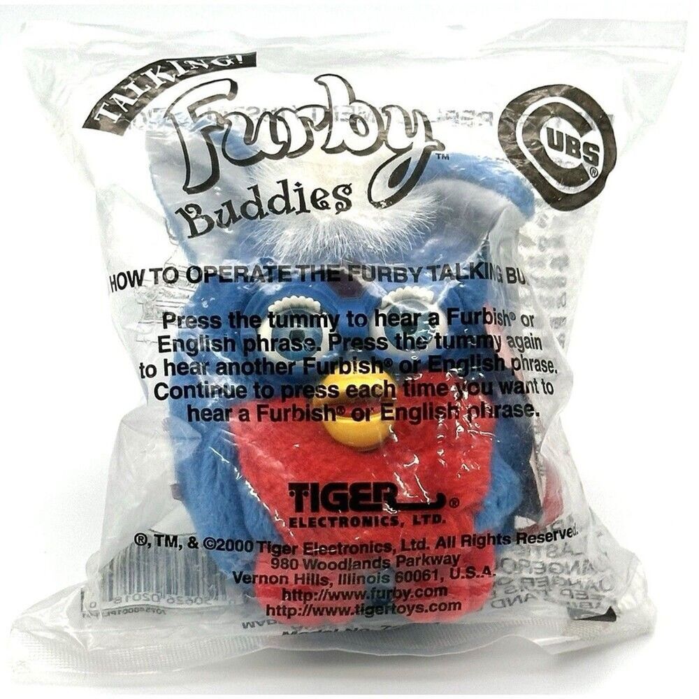 Rare Vintage Talking Furby Buddies Chicago Cubs SGA Limited Edition 500 Made